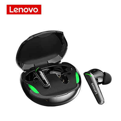 Lenovo XT92 mit Touch-Steuerung Bluetooth-Kopfhörer (True Wireless, Siri, Google Assistant, Bluetooth 5.1, kabellos, Stereo-Ohrhörer mit 300 mAh Kopfhörer-Ladehülle - Schwarz)
