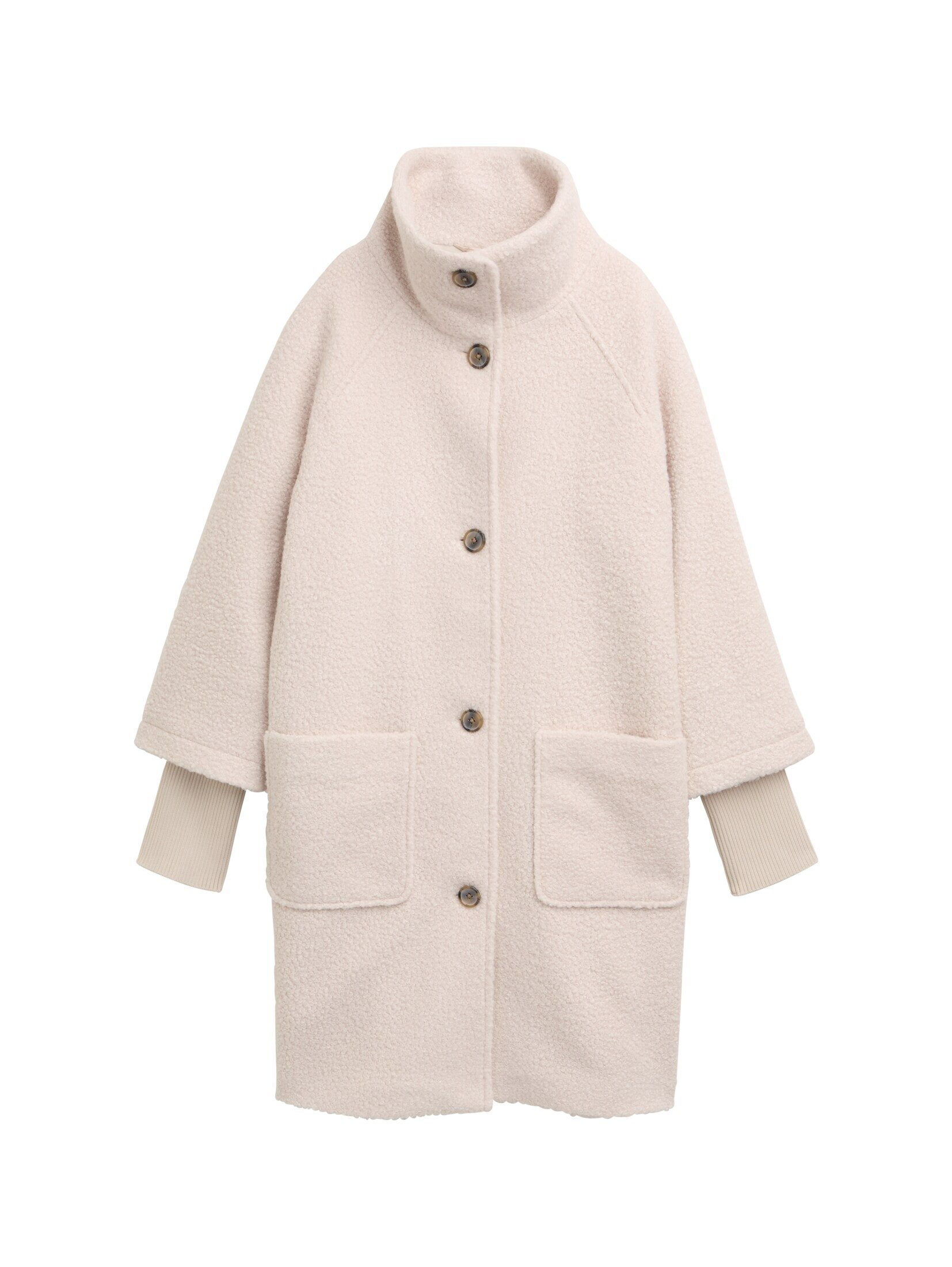 TOM TAILOR Kurzmantel Jacken Bouclé Mantel mit Stehkragen günstig online kaufen