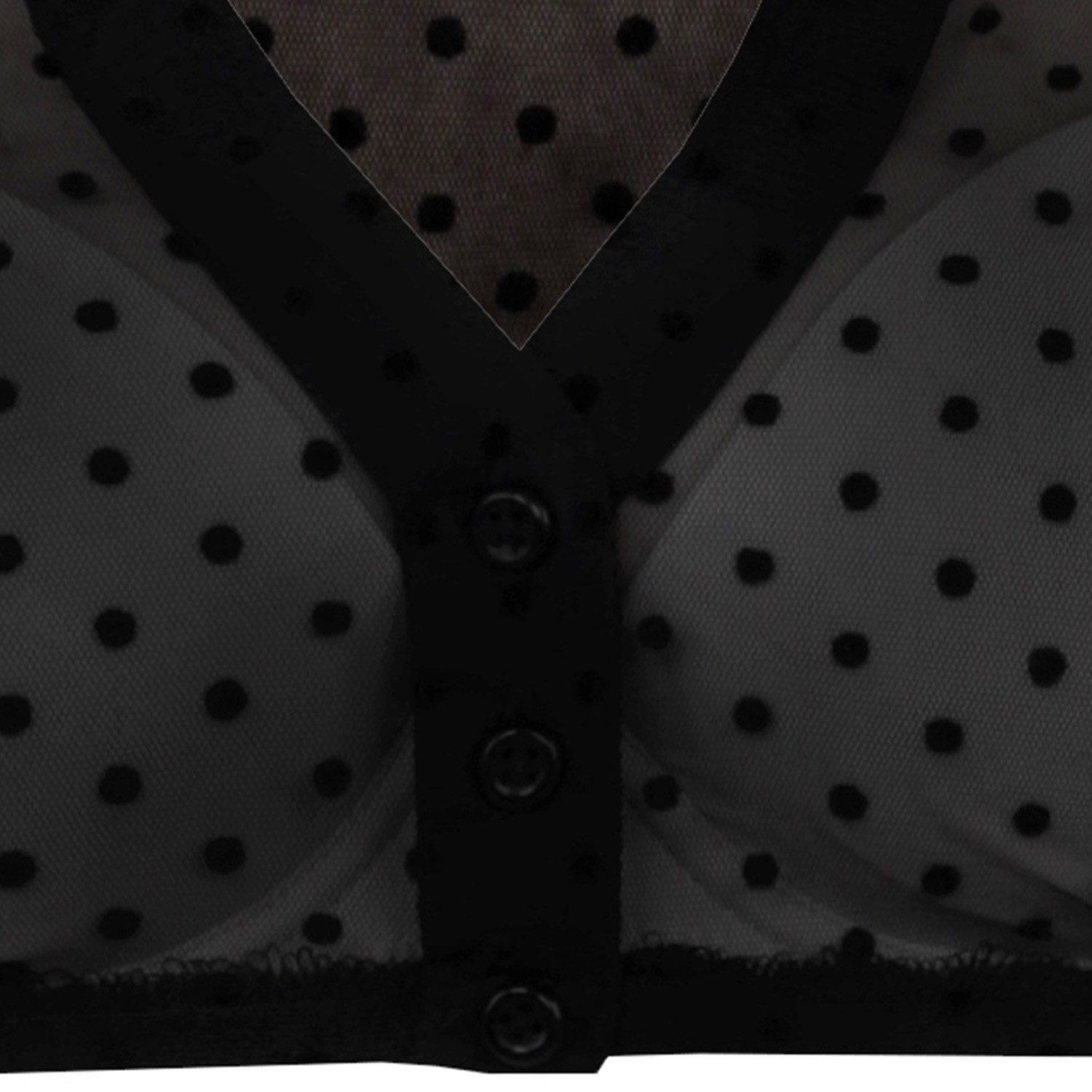 MarJo Dirndlbluse Damen 'Zeitlarn' Kurzarm, Schwarz