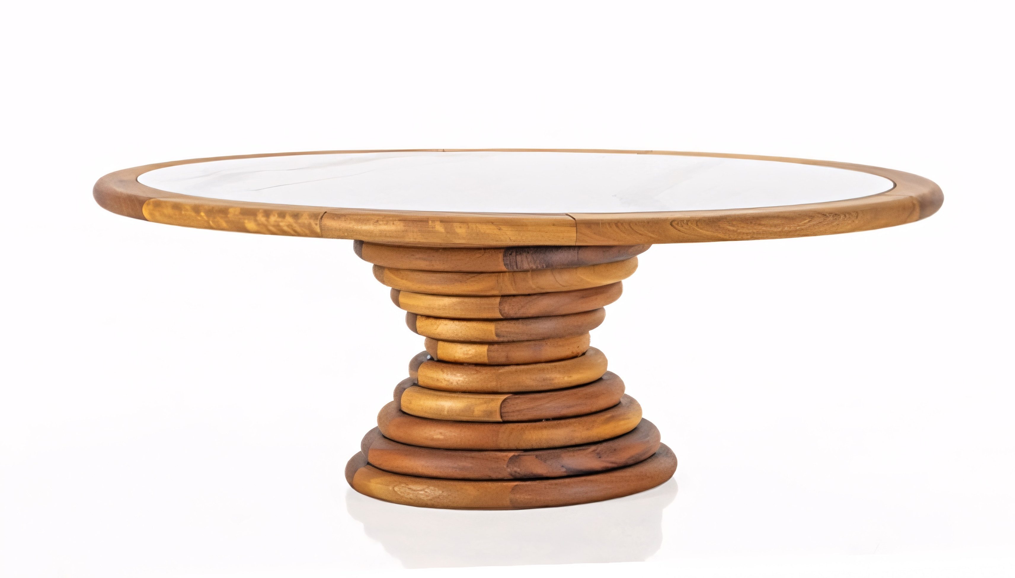 JVmoebel Couchtisch Eleganter Holz-Couchtisch in Braun mit praktischem Stauraum (Packung), Made in Europe