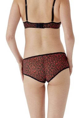 Gossard Hipster Glossies Leopard Short Black/Red (Short, 1-St., glatt)