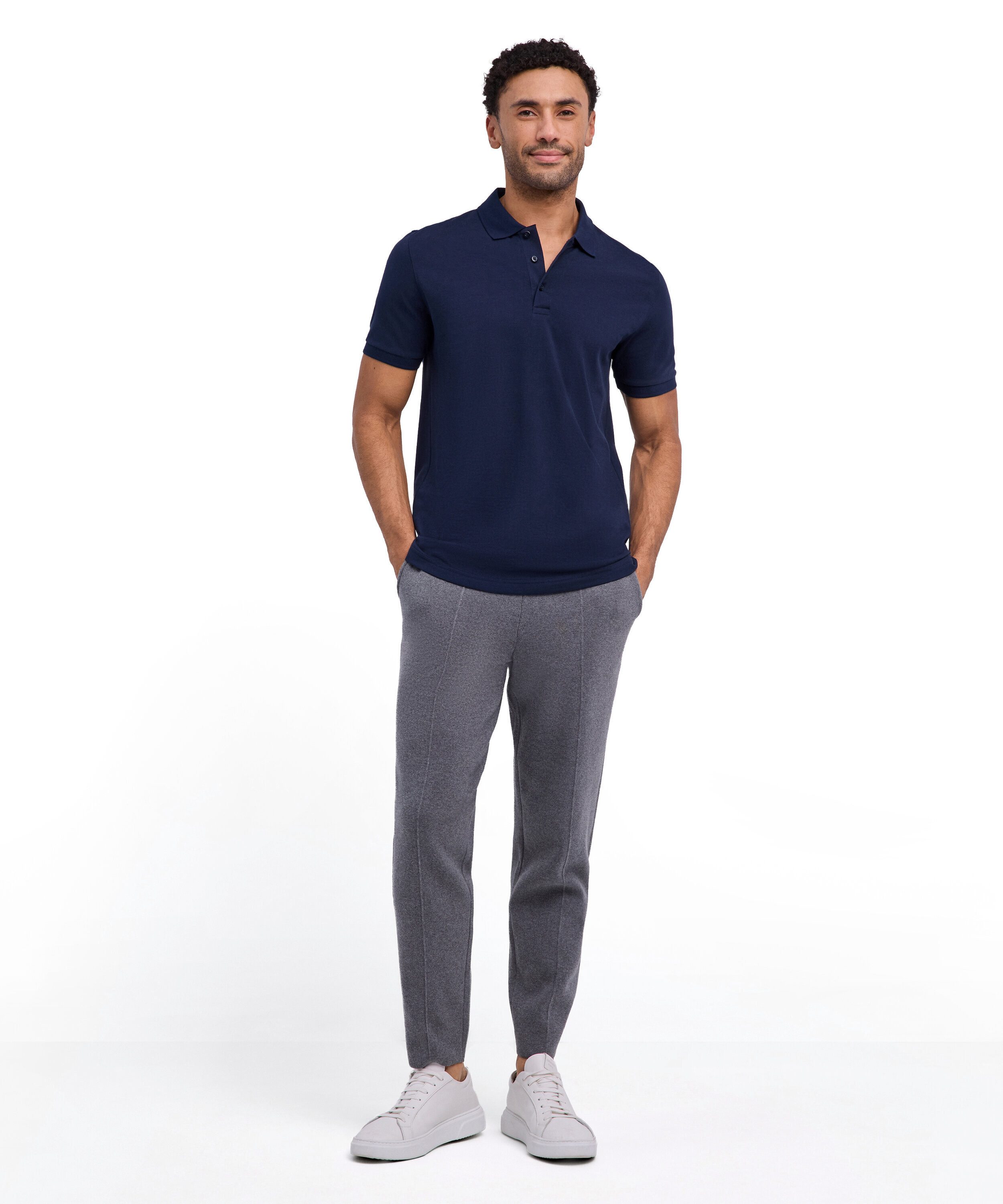 FALKE Poloshirt FALKE Essential Cotton Herren (1-tlg., 1) aus hochwertiger Pima-Baumwolle – Bild 3 von 5