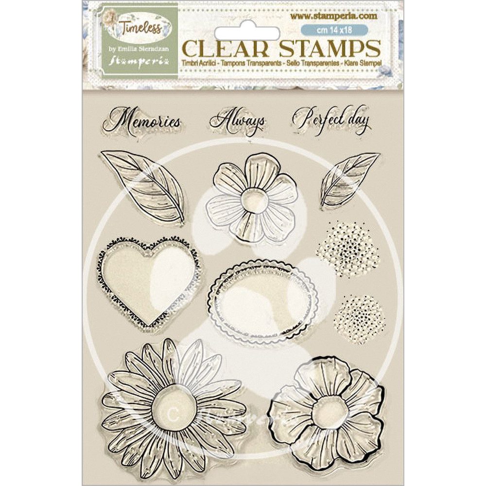 Stamperia Stempel Clear-Stamps 'Timeless - Flowers'