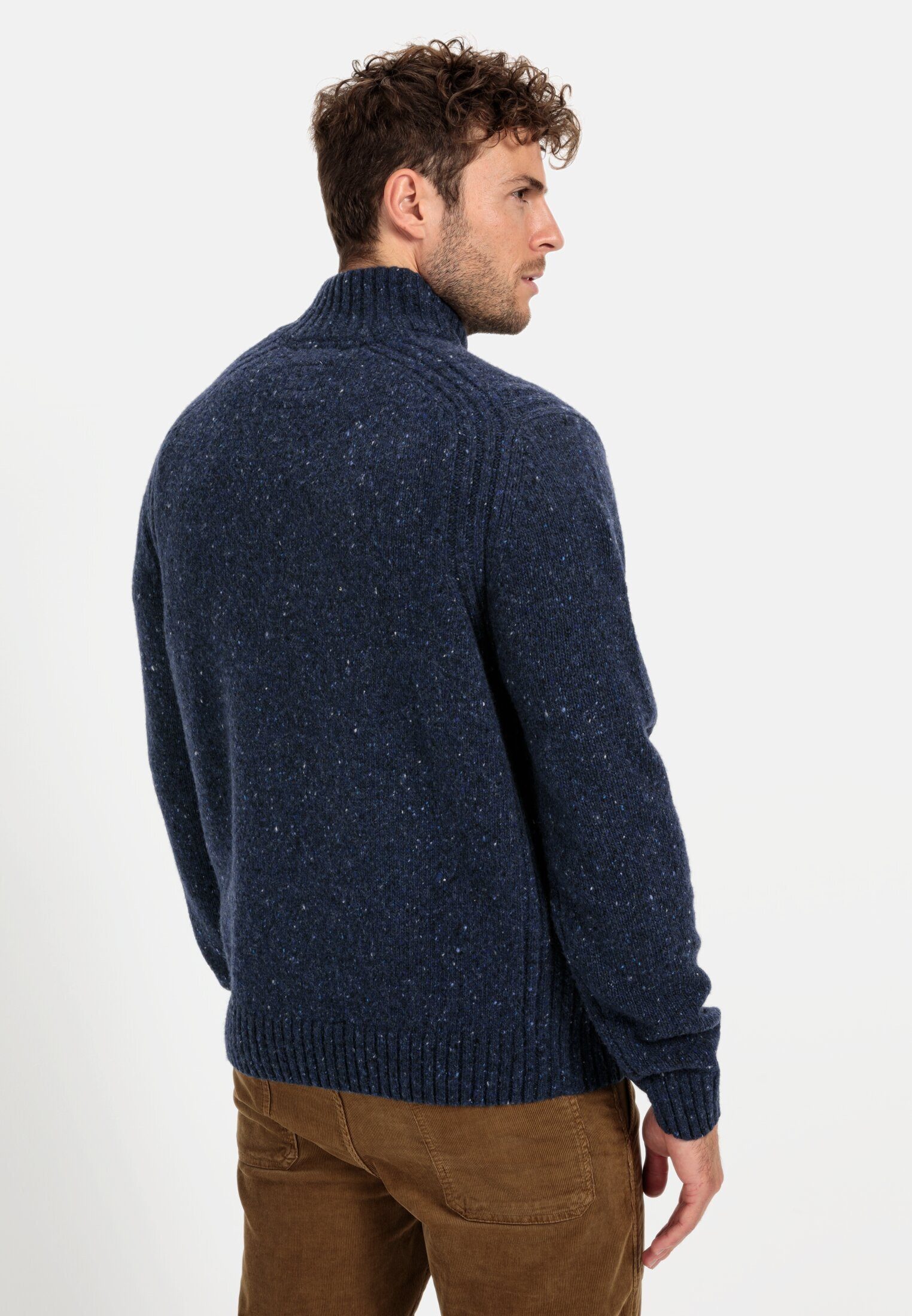 camel active Troyer aus einem Wollmix (1-tlg) Markenlabel günstig online kaufen