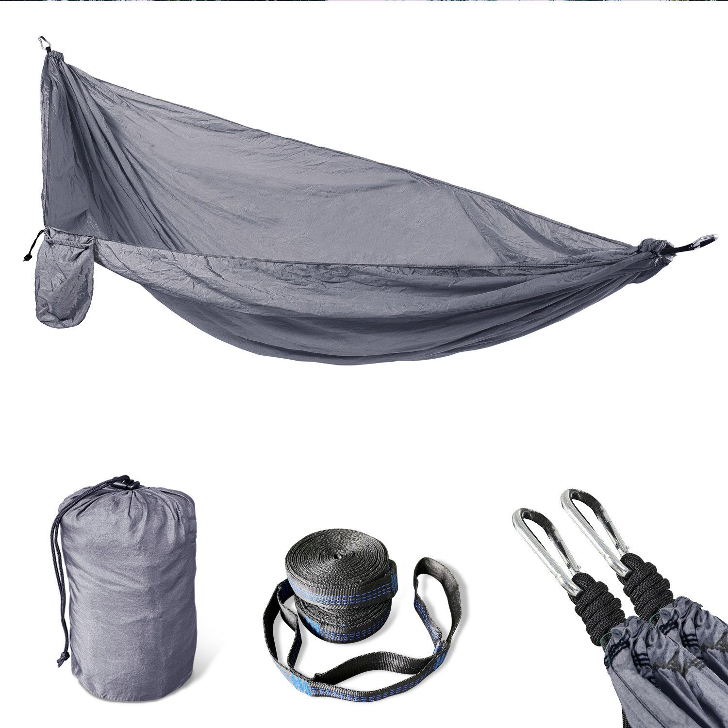 SVITA Hängematte SVITA Outdoor Hängematte, aus Fallschirmnylon