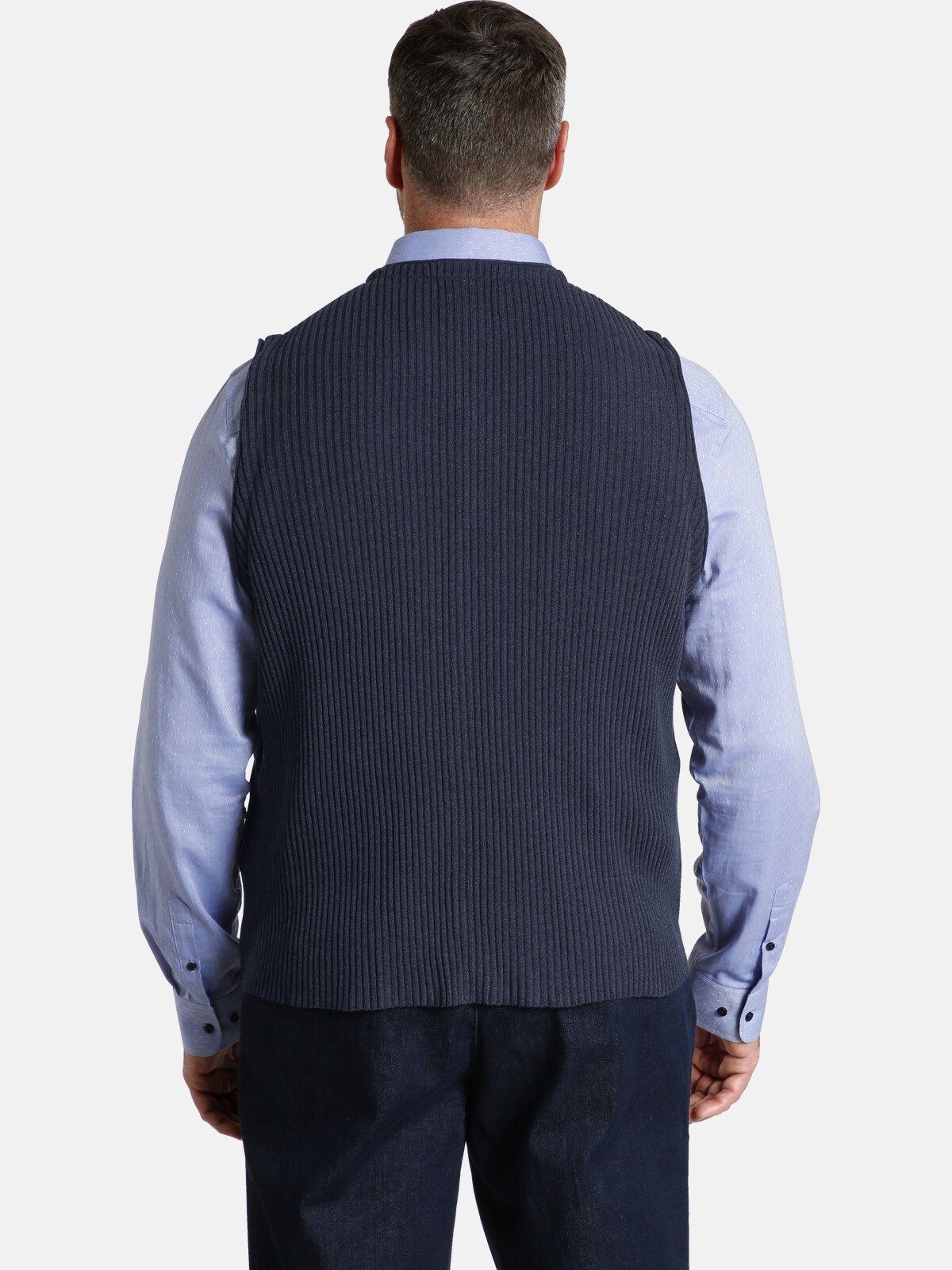 Charles Colby Strickweste BORS im klassischen Streifendesign günstig online kaufen