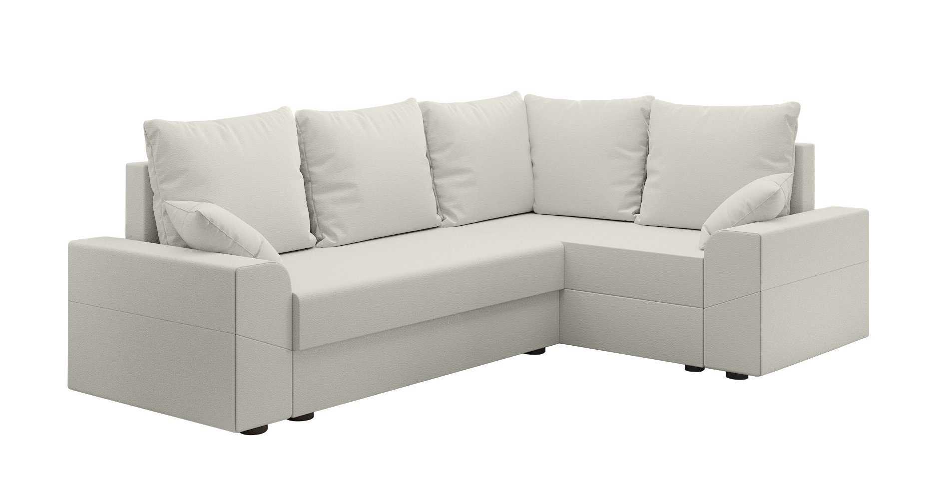 Eckcouch, Design Sitzkomfort, Montero, Bettfunktion, Stylefy L-Form, Sofa, Ecksofa mit mit Bettkasten, Modern