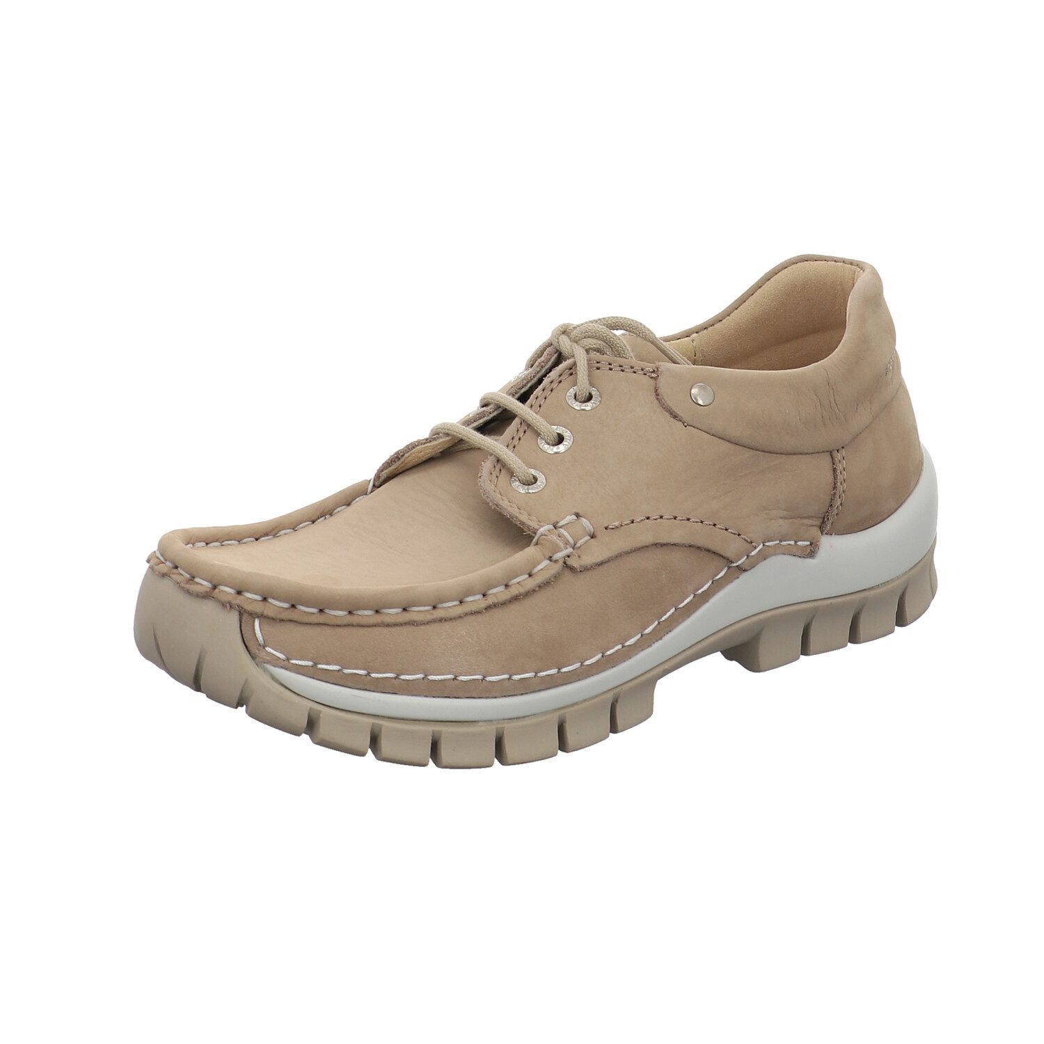 WOLKY Fly Timber nubuck safari Schnürschuh