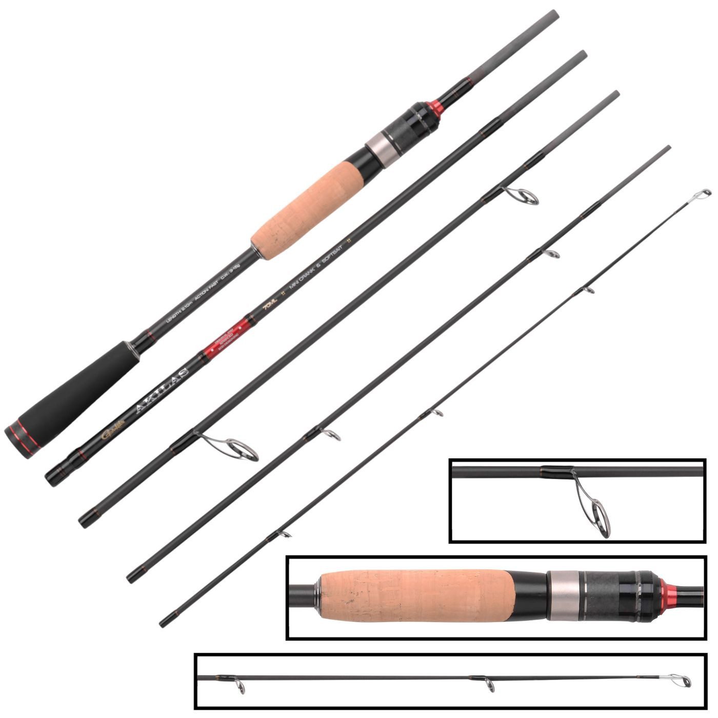 Gamakatsu Reiserute Gamakatsu 70ML Mini Crank & Softbait 2,10m 3-15g - Reiserute