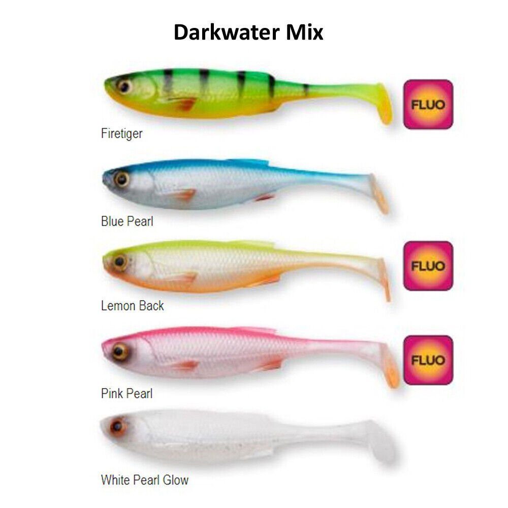 Kunstköder CRAFT SHAD Mix Clear oder Dark 7,2cm, 8,8cm 10cm Barsch Zander FLOU