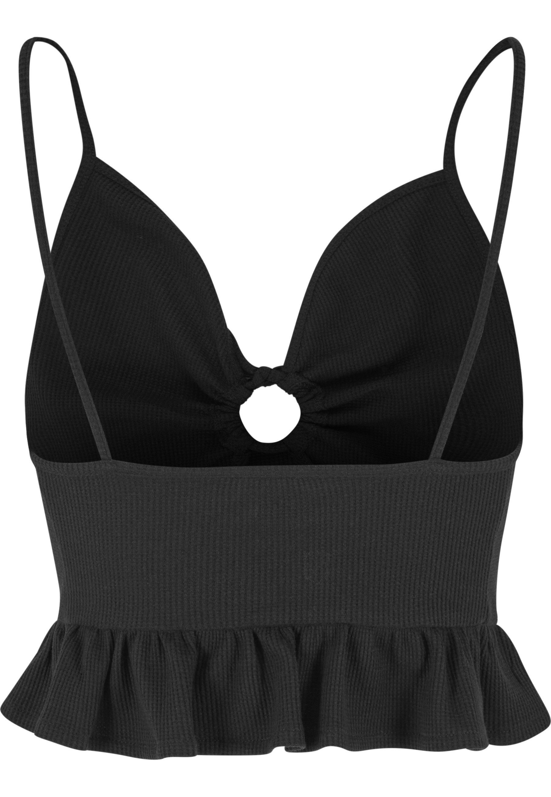 URBAN CLASSICS Tanktop Urban Classics Damen Ladies Waffle Pique Ruffle Top günstig online kaufen