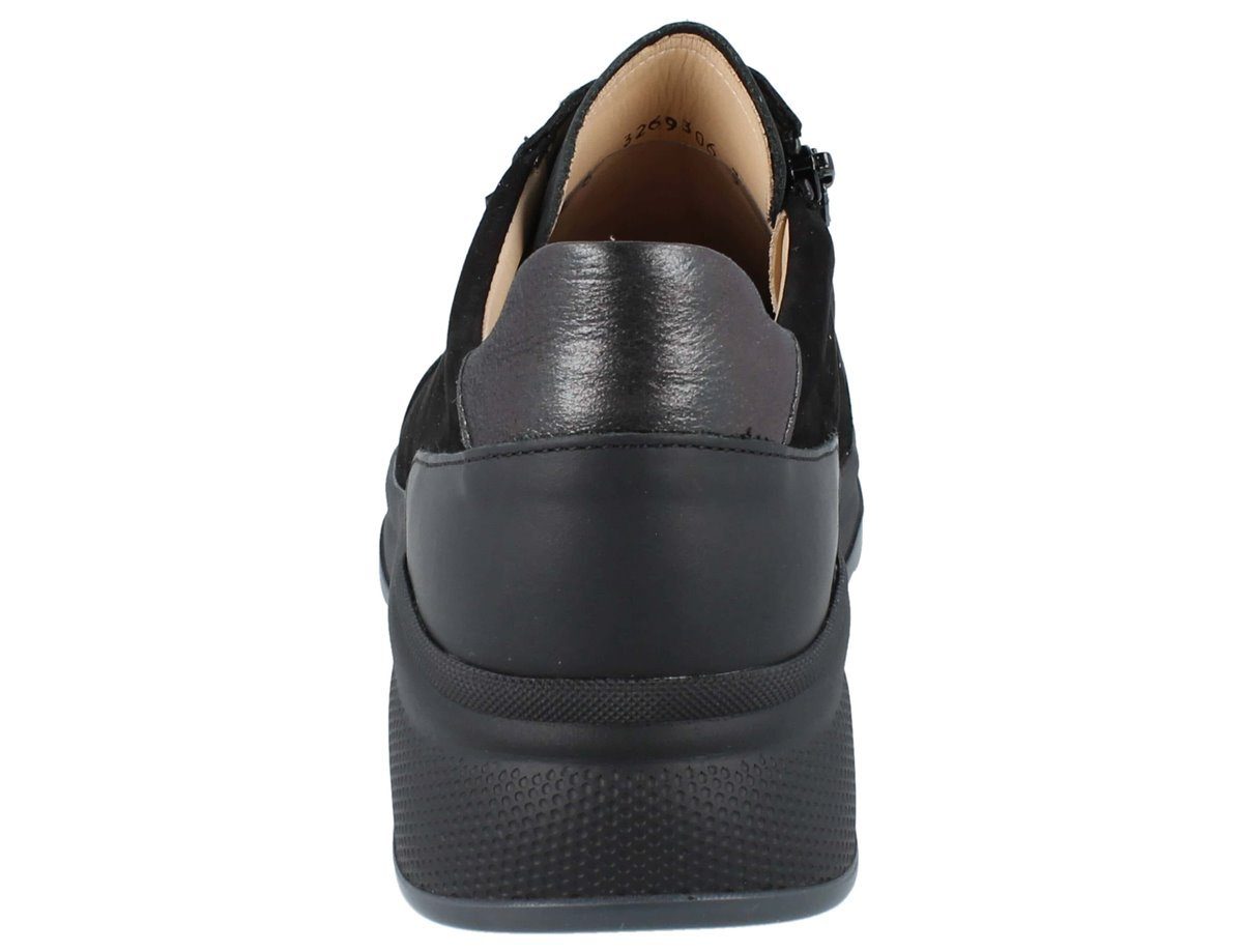 Wechselfußbett Schnürschuh grau, schwarz, Lafayette, Finn Comfort