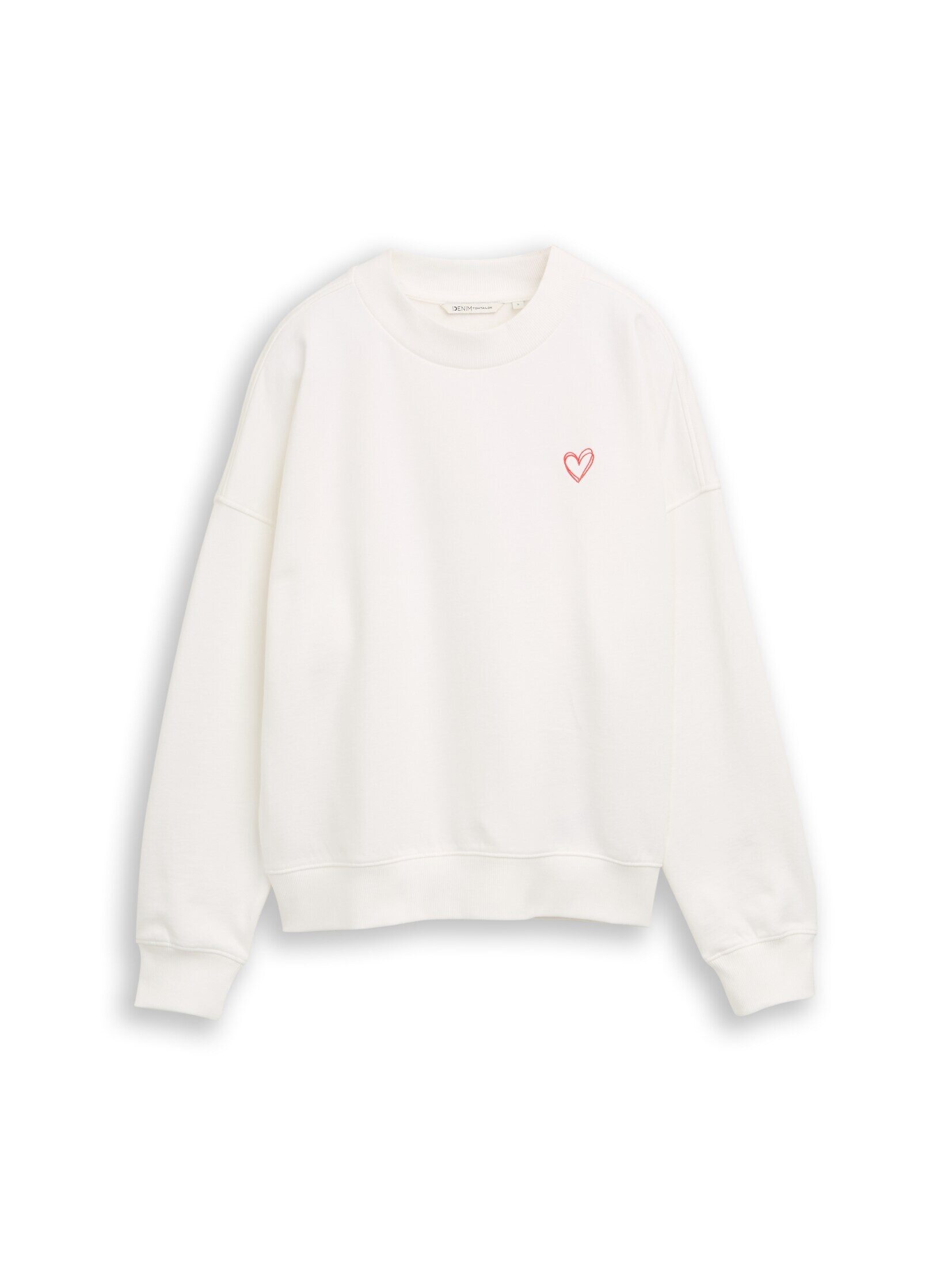 TOM TAILOR Denim Sweatshirt Strick & Sweatshirts Sweatshirt mit Herz-Detail günstig online kaufen