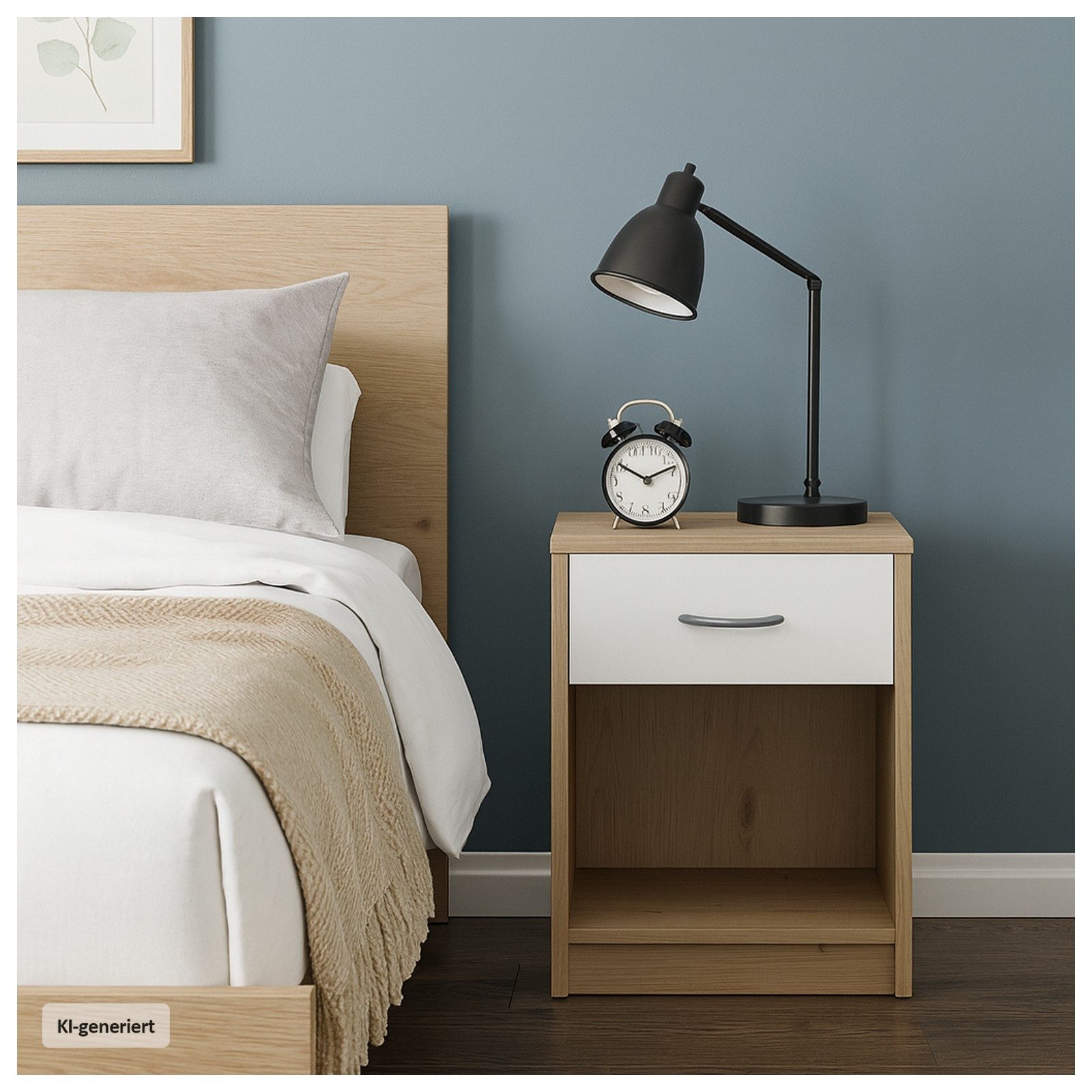 HTI-Living Nachtschrank Nachtschrank mit 1 Schublade (Stück, 1 Nachtschrank) Nachttisch Nachtkommode