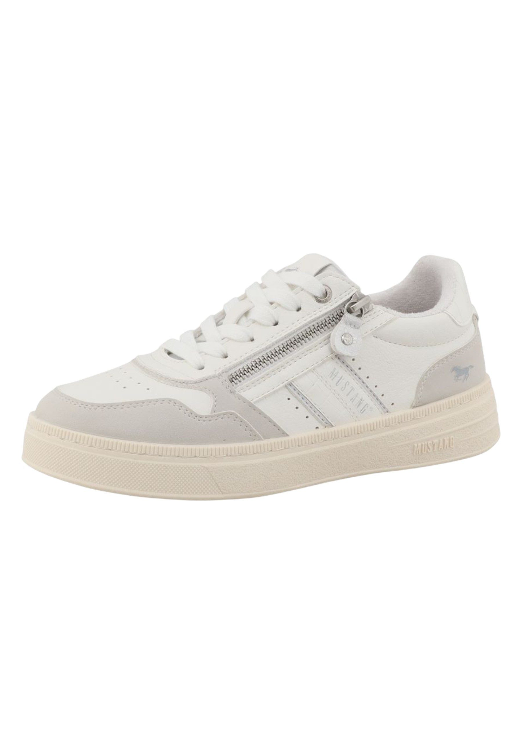 Mustang Shoes 26M0592002 00170 White-Silver Sneaker