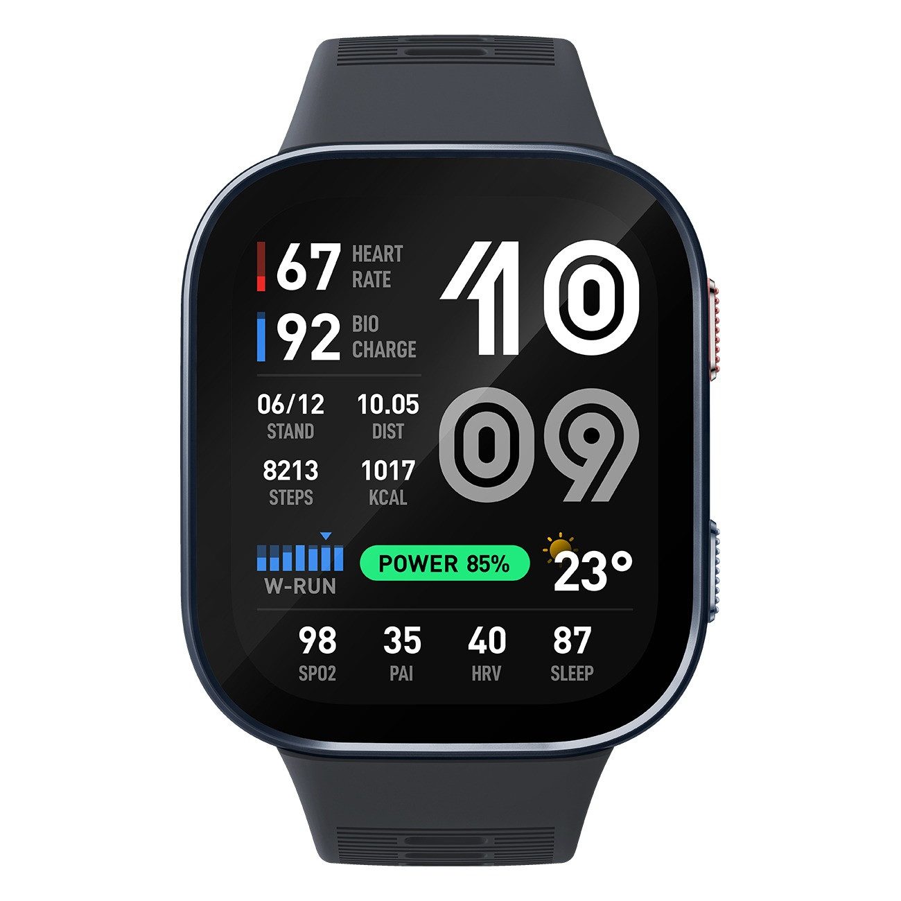 Amazfit Bip Max Smartwatch, 2,07" AMOLED Display, Fitness- und Gesundheitstracking