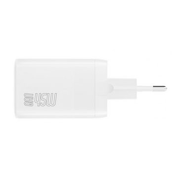 4smarts Ladegerät PDPlug Dual 45W GaN 2xUSB-C USB-Ladegerät