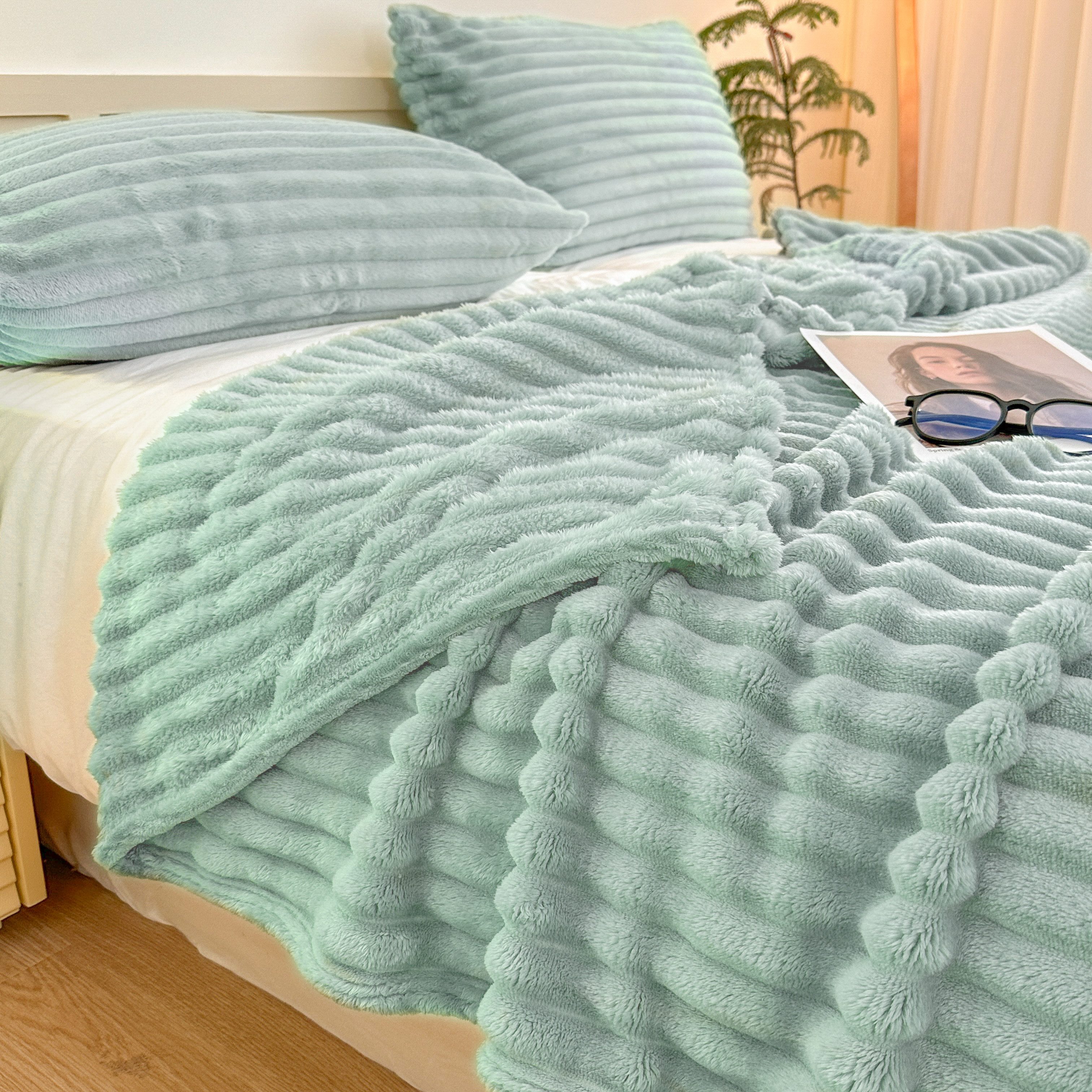 Wohndecke MT08, KEAYOO, Fleecedecke Warm Sofadecke 150x200cm Warm und Weich günstig online kaufen