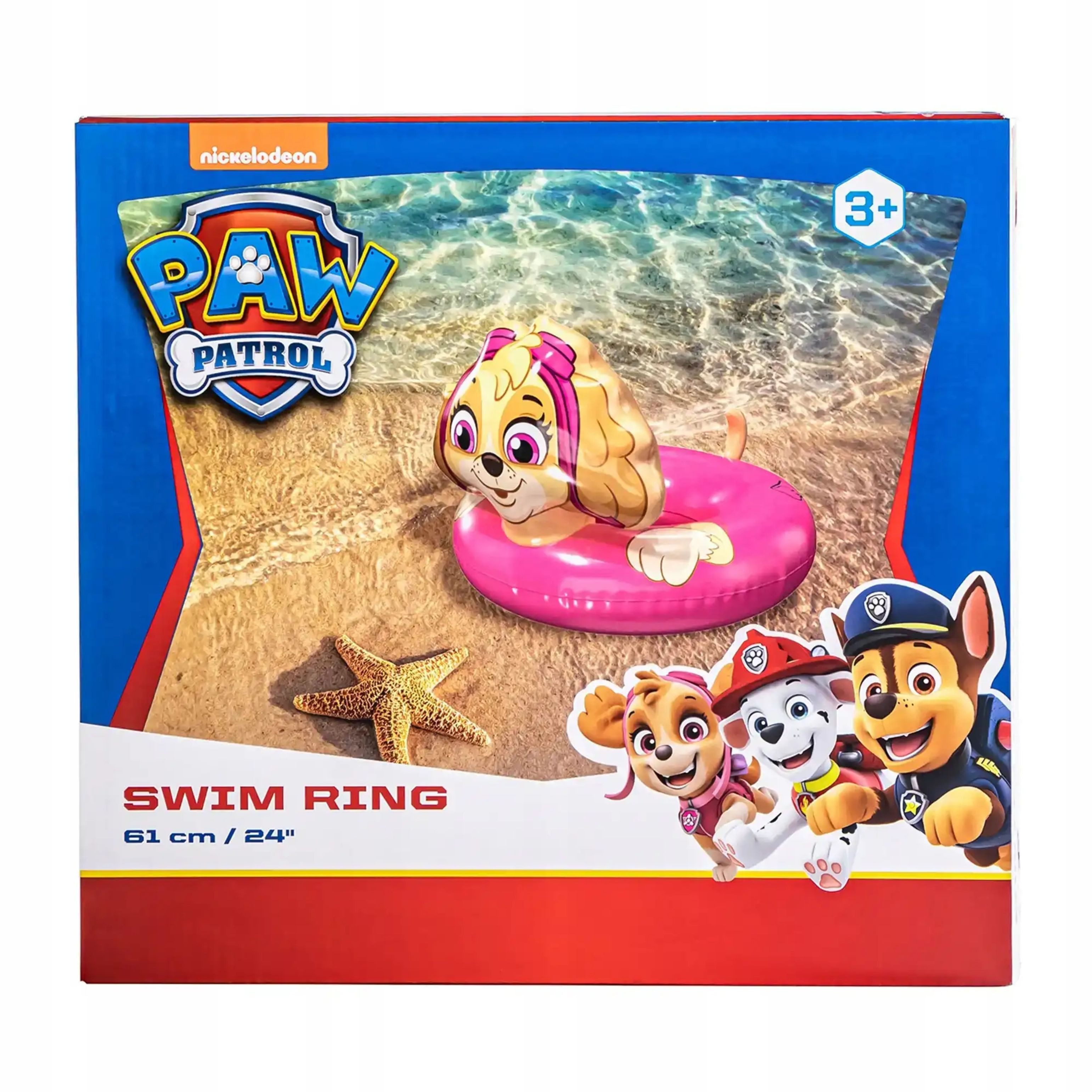 PAW PATROL Schwimmring PAW Patrol Schwimmring Skye 61 cm – aufblasbar, für Kinder ab 3 J. (1-tlg)