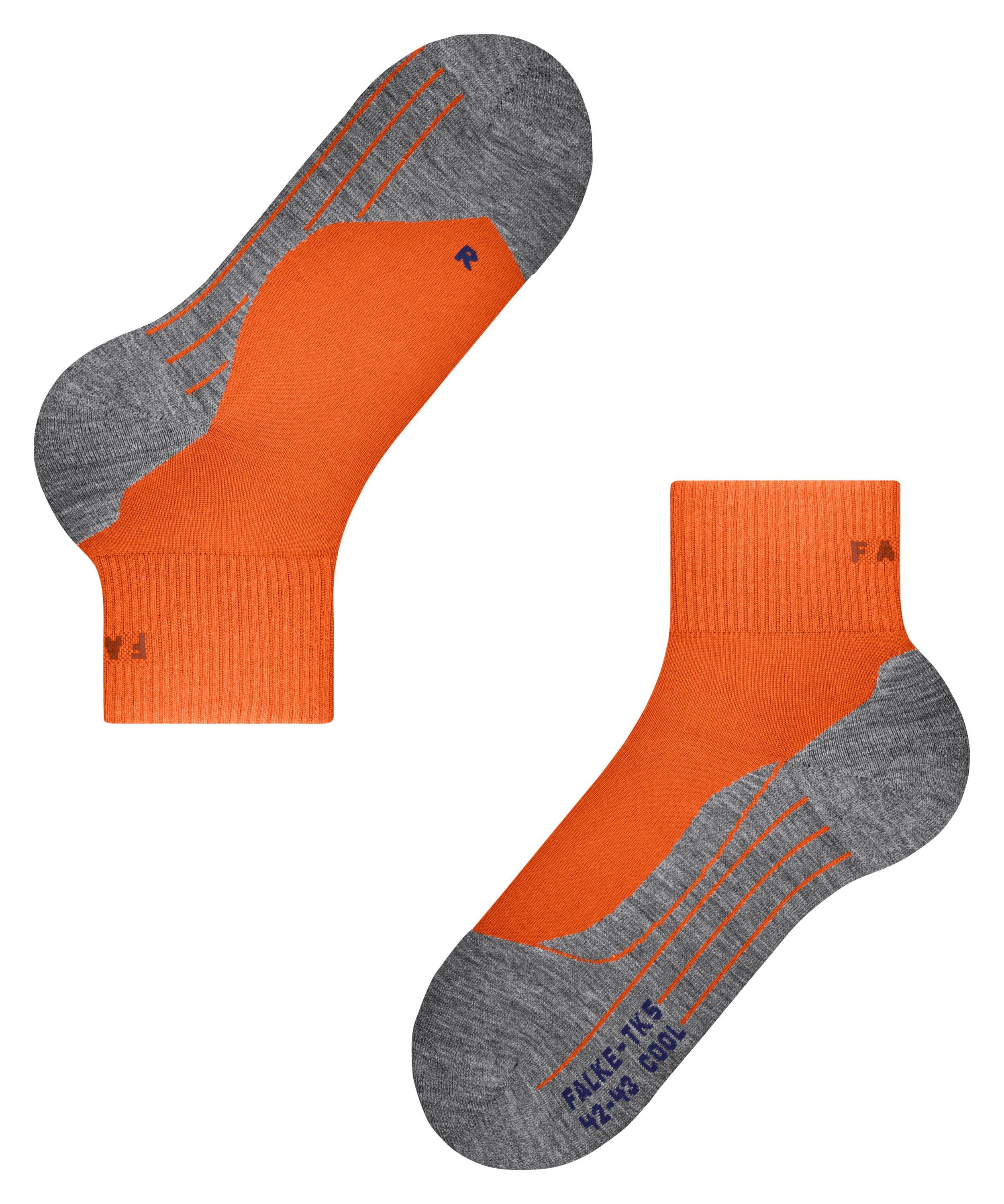 Freizeitwanderungen (1-Paar) orange Wander bequem für Leicht Short TK5 FALKE dutch Cool und Wandersocken (8041)