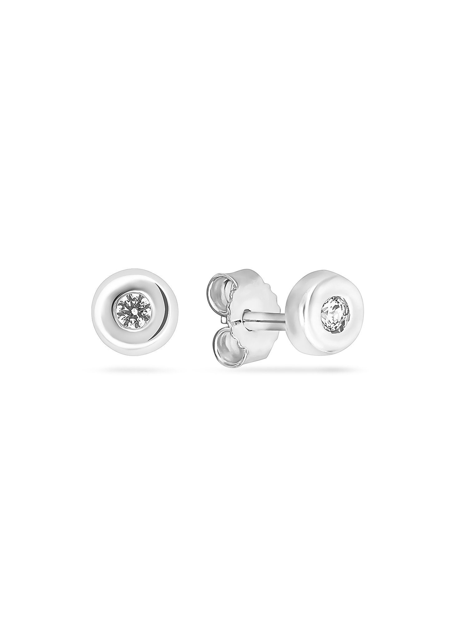 FAVS Paar Ohrstecker FAVS Unisex-Ohrstecker 925er Silber 2 Zirkonia