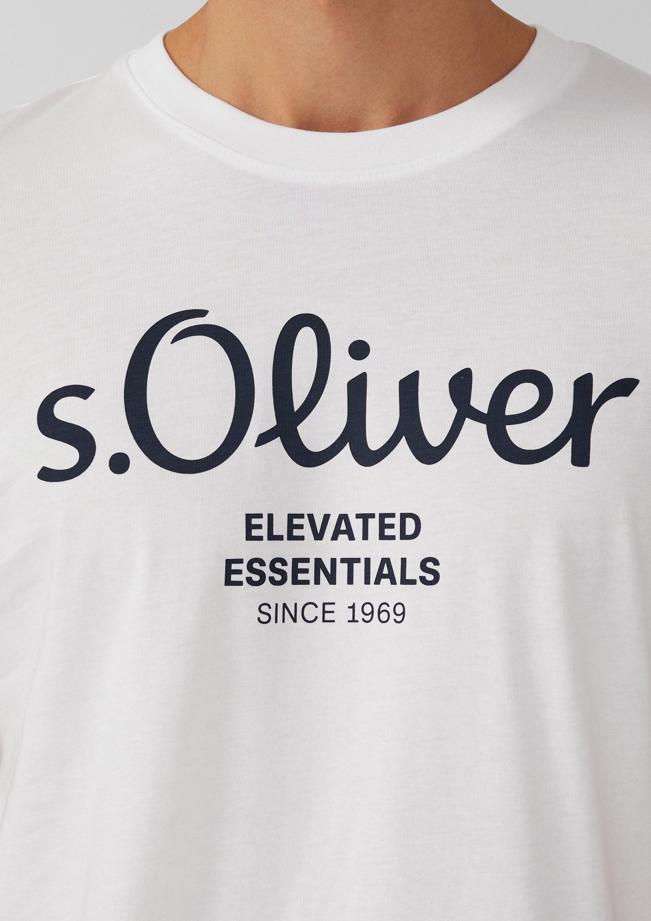 s.Oliver Kurzarmshirt T-Shirt 2er-Pack Jersey-T-Shirt mit Kurzarm und Rundhalsausschnitt