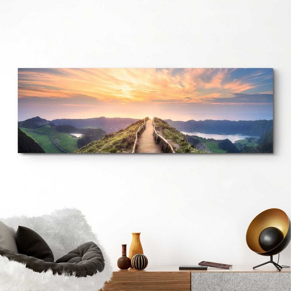 Reinders! Wandbild Wandbild Morgenröte Berge - Sonnenaufgang - Natur,  Landschaften (1 St)
