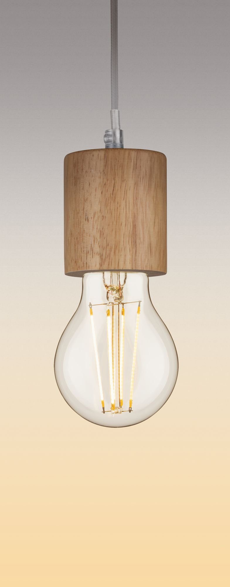 Paulmann LED-Leuchtmittel 4er Pack 4,5W E27 3step dimmbar klar, E27, 4 St., Warmweiß