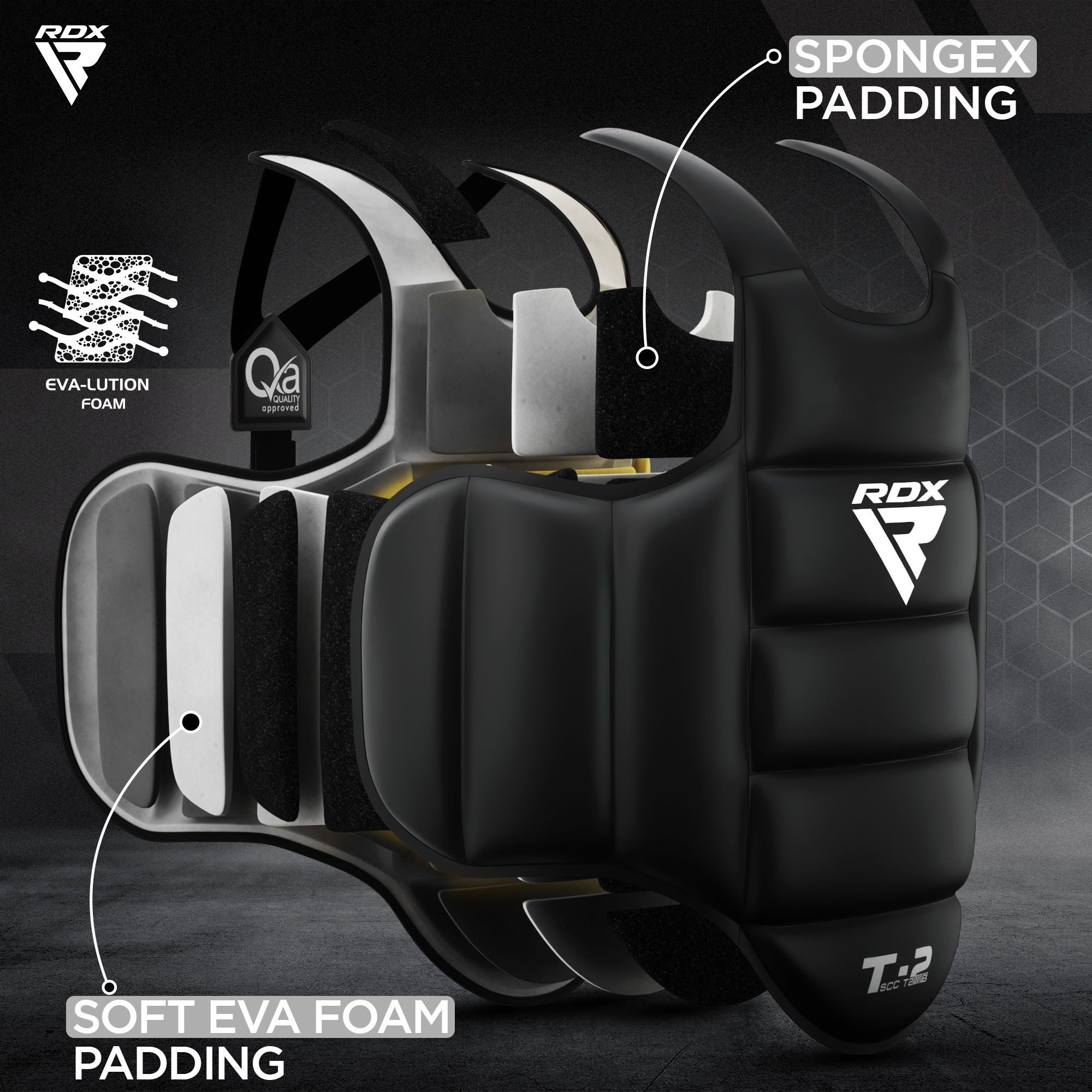 RDX Sports Brustschutz RDX Body Protector Martial Arts, Chest Protector Kickboxing – Bild 5 von 5