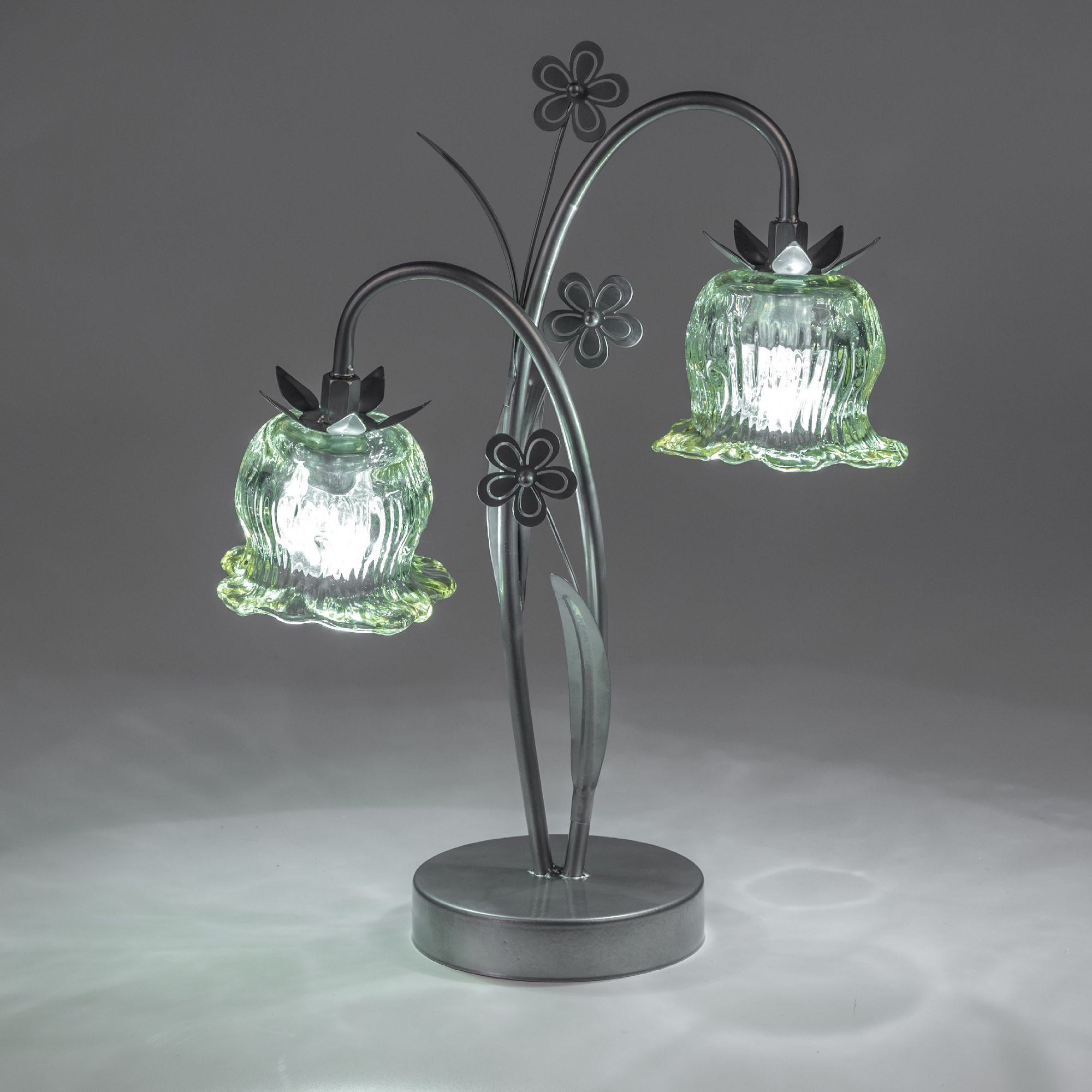 formano LED Tischleuchte Frühlingszeit, mit Timerfunktion, Grün, Motiv: Blume, Höhe: 36cm