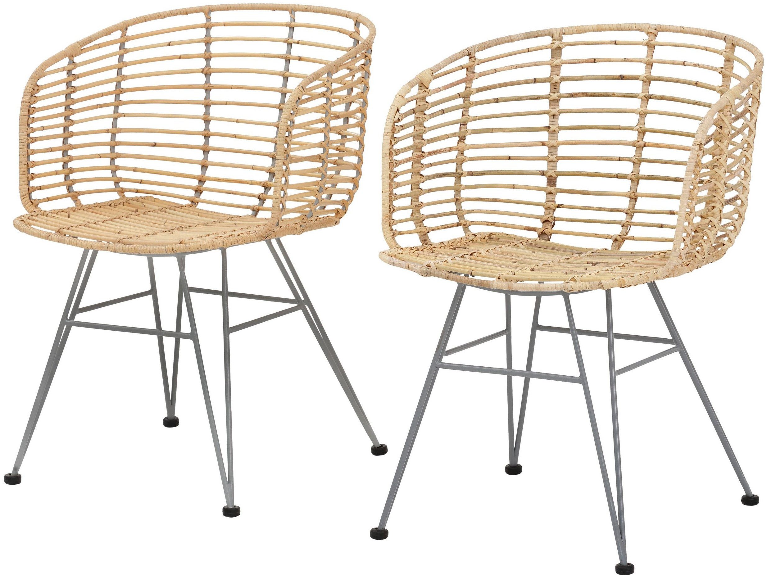 loft24 Rattanstuhl Cello (Set, 2 St), Esszimmerstuhl mit Armlehne, Armlehnstuhl Rattan, modern. Reduzierter Preis € 269,99. Unverbindliche Preisempfehlung € 499,99