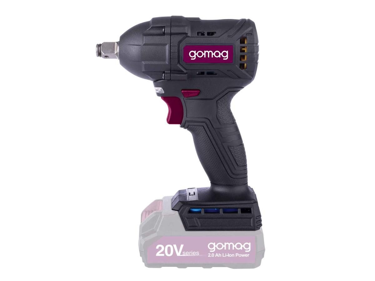 Gomag Akku-Schlagschrauber GO-SCS350BL, 350 Nm, (Solo, Solo, ohne Akkus & Ladegerät), Schläge 3600bpm