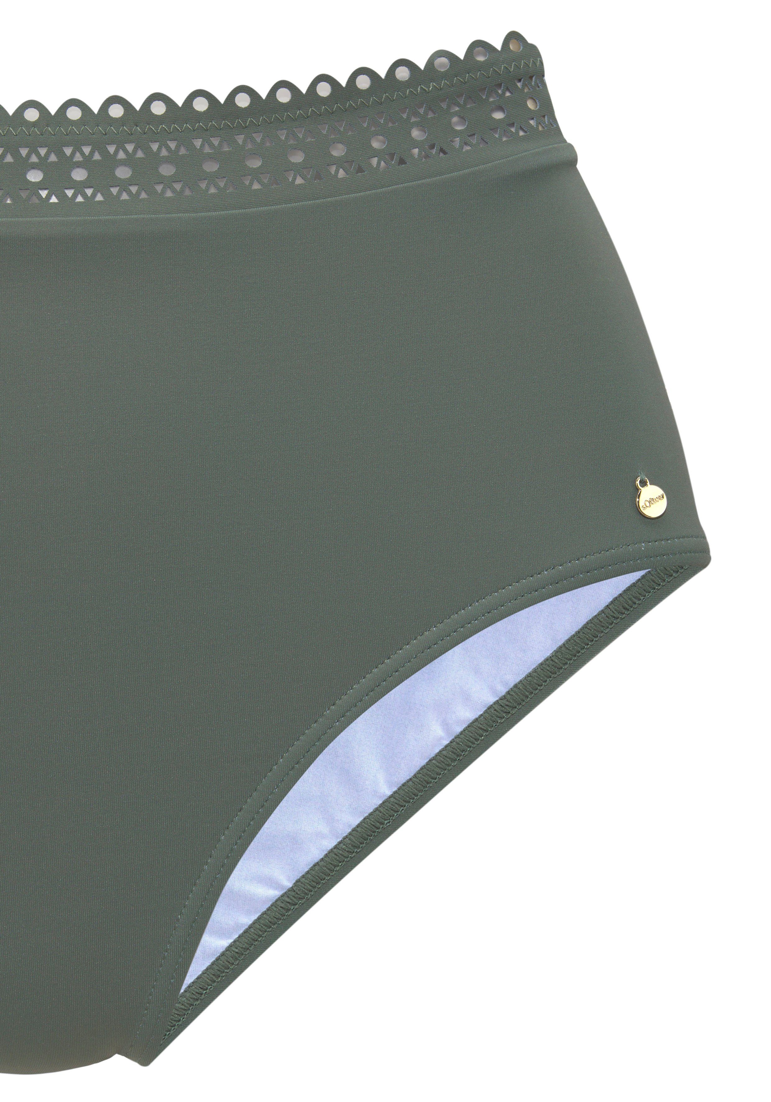 s.Oliver Bikini-Hose Aiko mit Häkeloptik