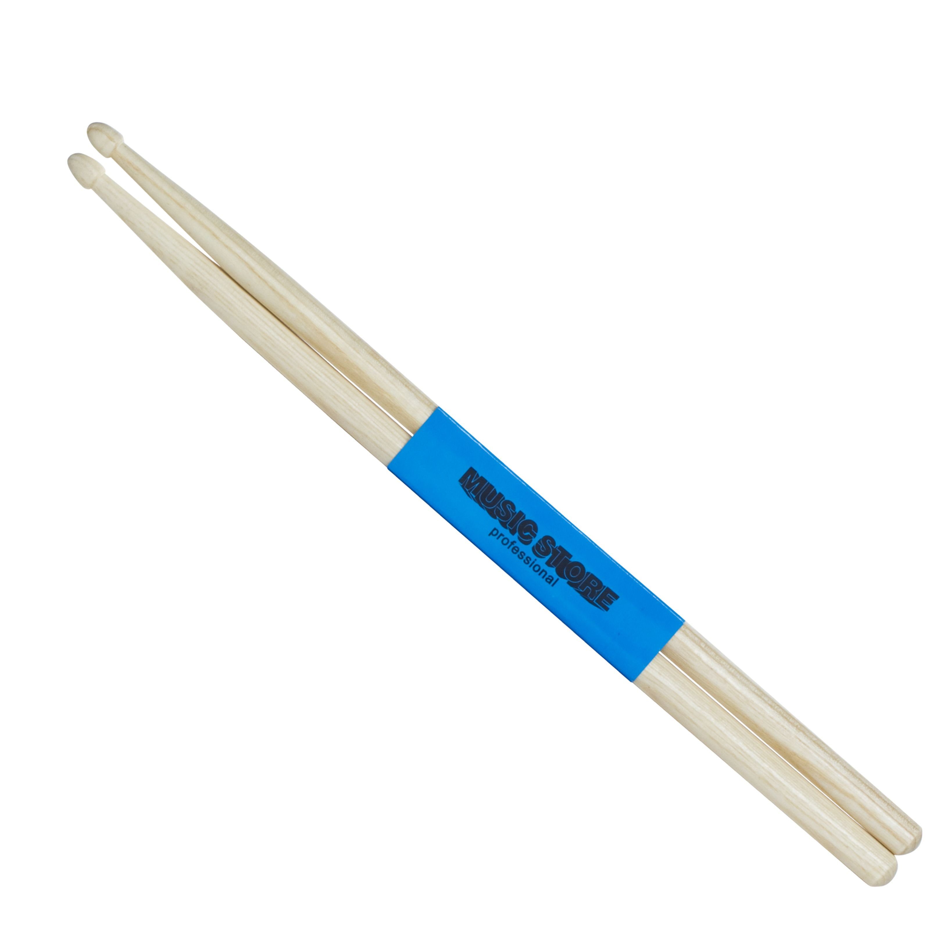 MUSIC STORE Drumsticks (5B Hickory Drumsticks Langlebige Holz-Tip Sticks Acorn Kopfform 405mm Länge 15mm Durchmesser Perfekter Klang Haltbarkeit 30 Tage Geld-zurück-Garantie, Sticks, Beater und Mallets, Drumsticks Holztip), 5B Hickory Drumsticks, Langlebige Holz-Tip Sticks, Acorn Kopfform