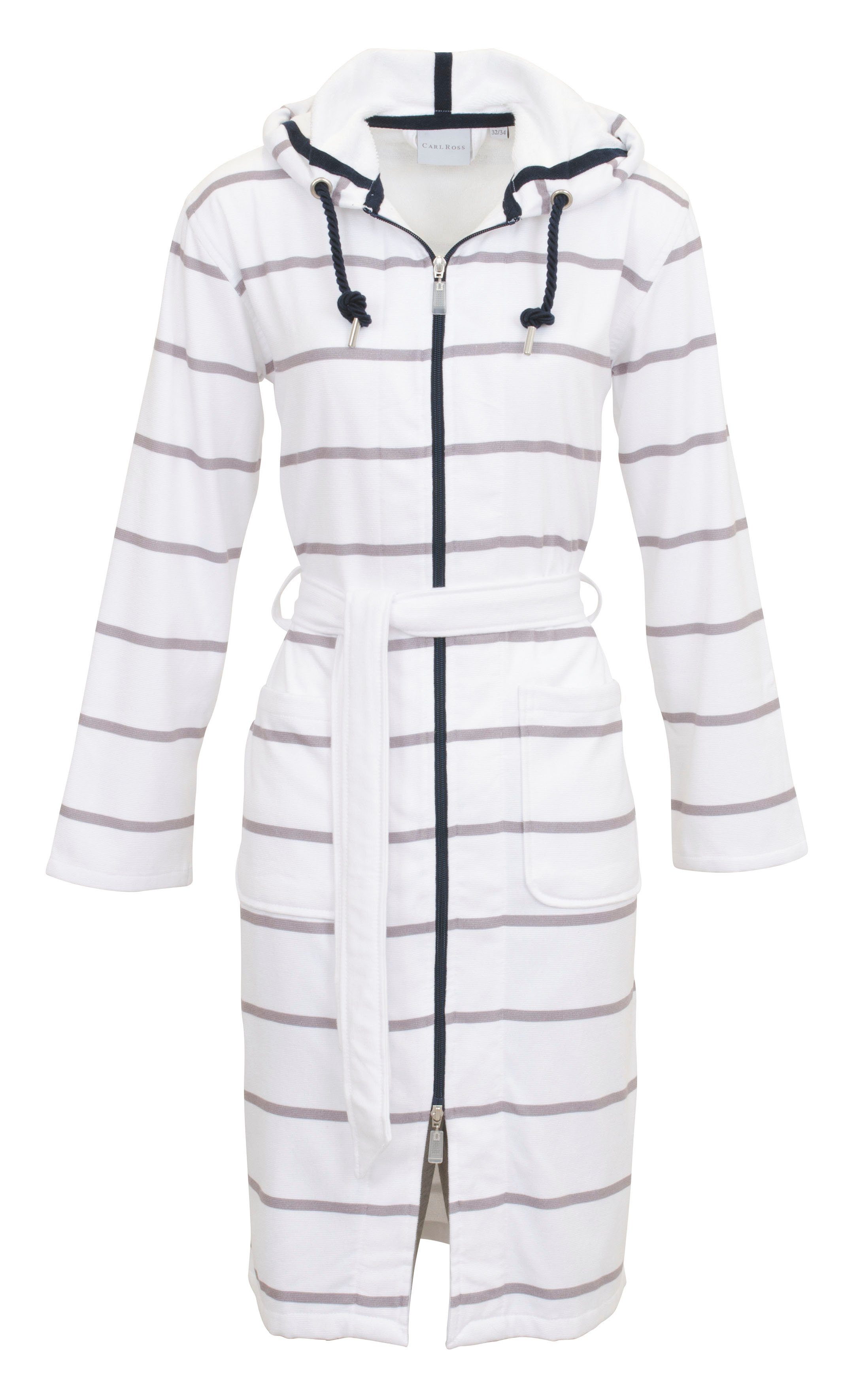 Carl Ross Damenbademantel 560410, Midilänge, Baumwoll-Mix, günstig online kaufen