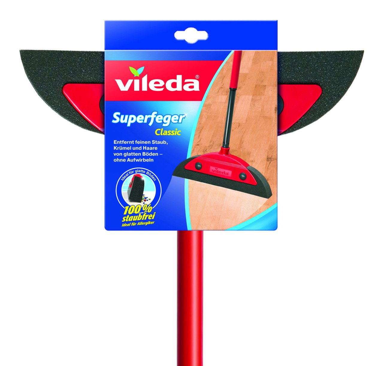 Vileda Staubbesen Vileda Schaumstoffbesen Classic mit Teleskopstiel
