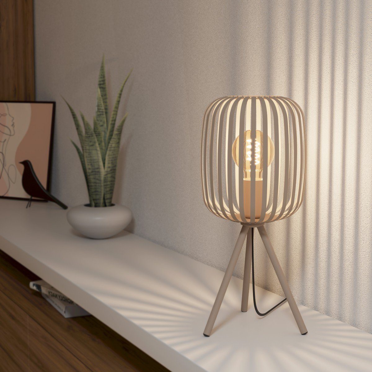 EGLO Tischleuchte Romazzina, ohne Leuchtmittel, Skandi-Style günstig online kaufen