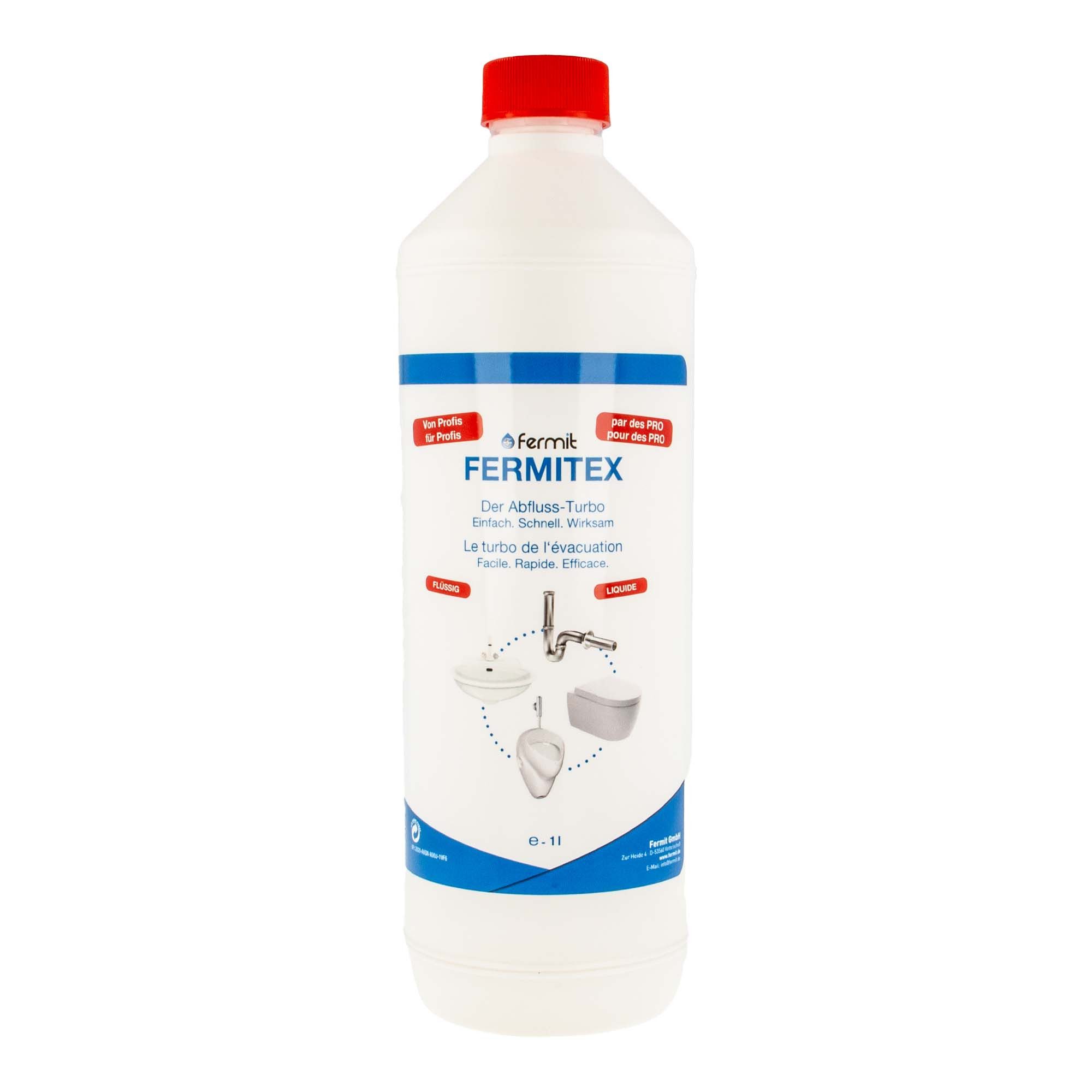 Fermit Rohrreiniger Fermitex, chemisch, kaltwasserlöslich, hochwirksam Rohrreiniger