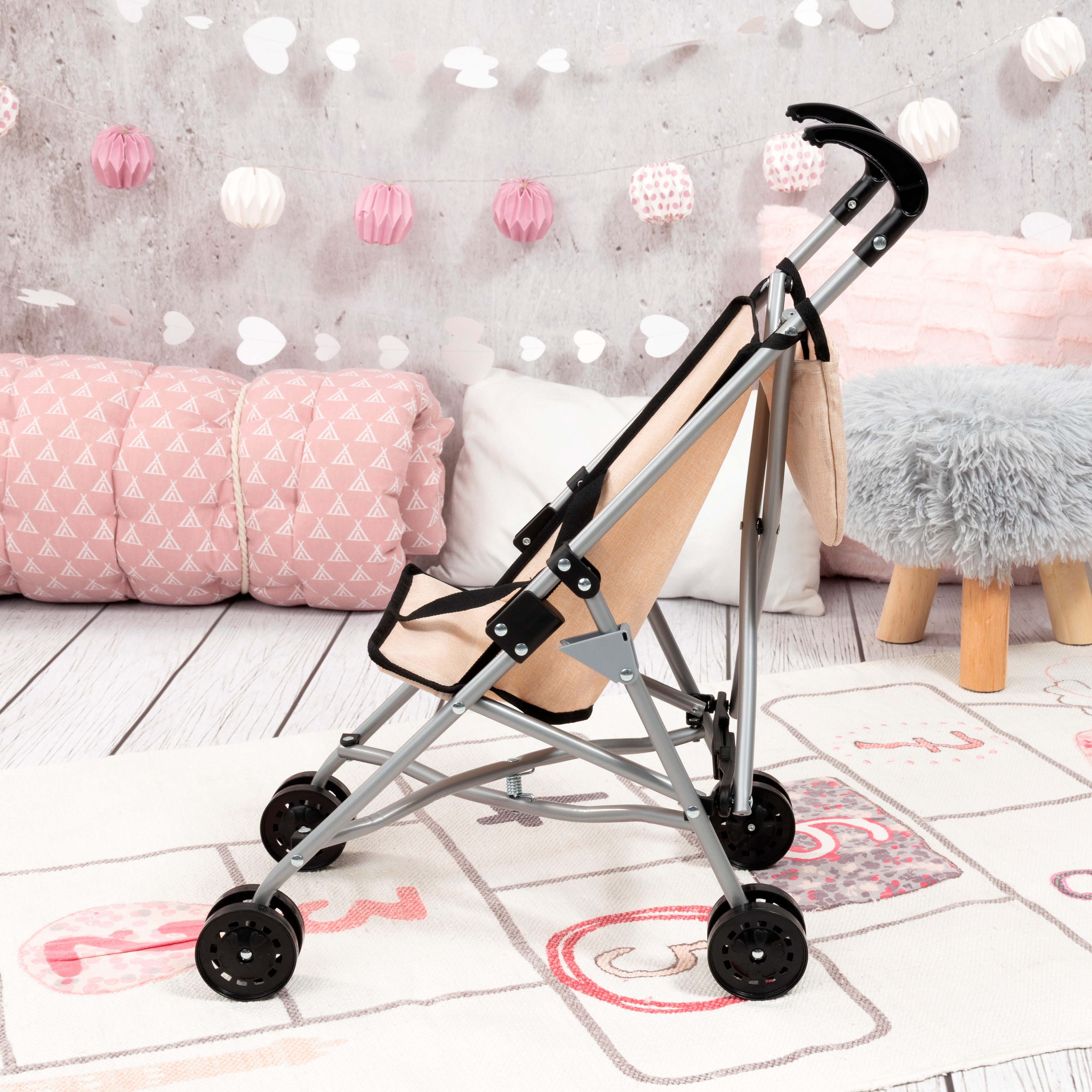 Bayer Puppenbuggy, mit Tasche