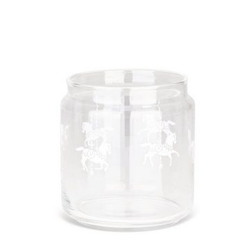 Alessi Frischhaltedose Aufbewahrungsglas CIRCUS 0.75 l, Glas, Weissblech, Silikon-Dichtung (lebensmittelecht)