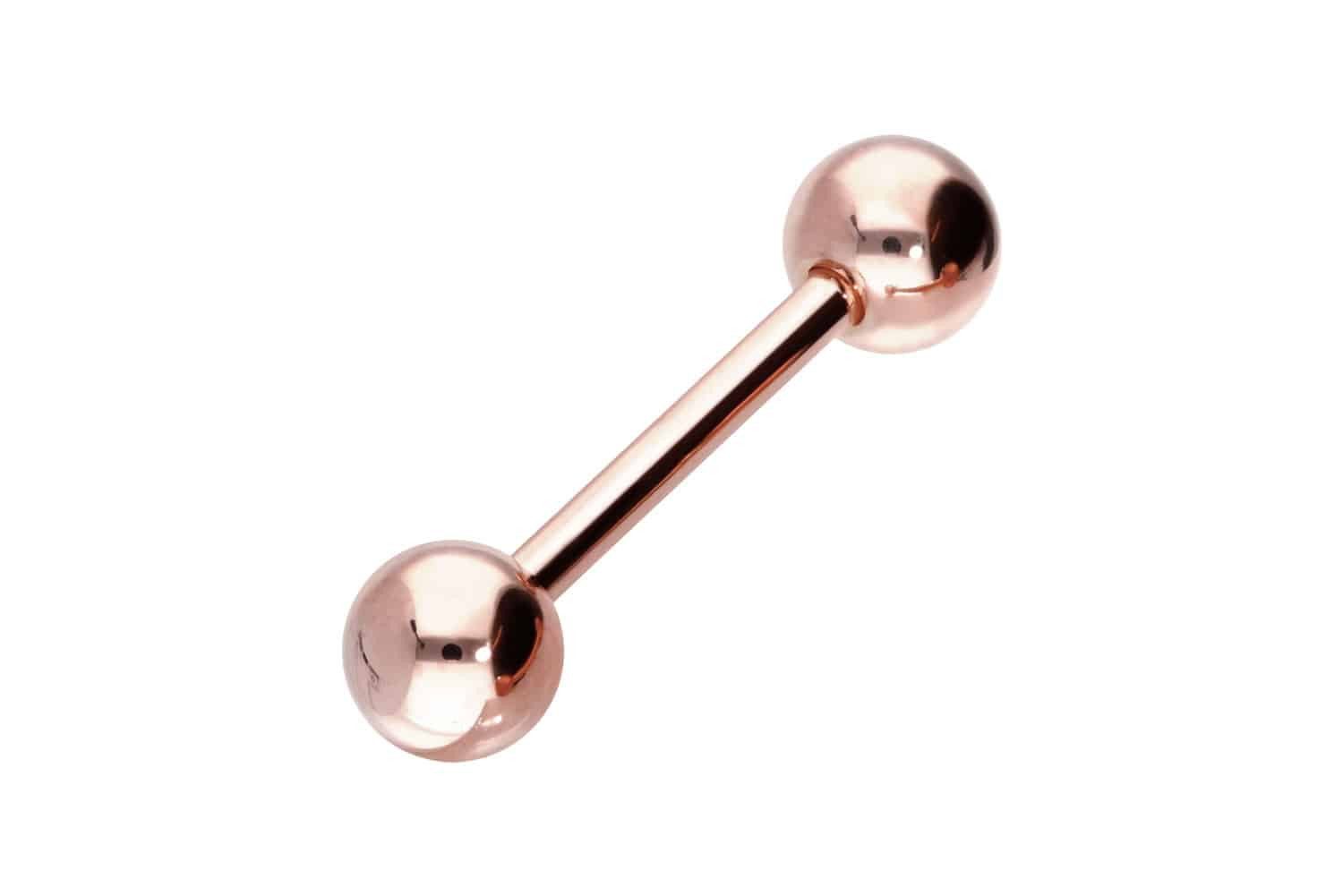 PIERCINGLINE Brustwarzenpiercing 14/18 Karat Gold Barbell günstig online kaufen