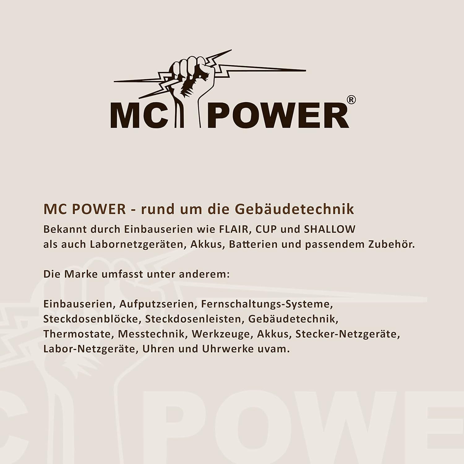 McPower Steckdose MC POWER Steckdosenblock Unterbausteckdosen, Flair, Ecksteckdose