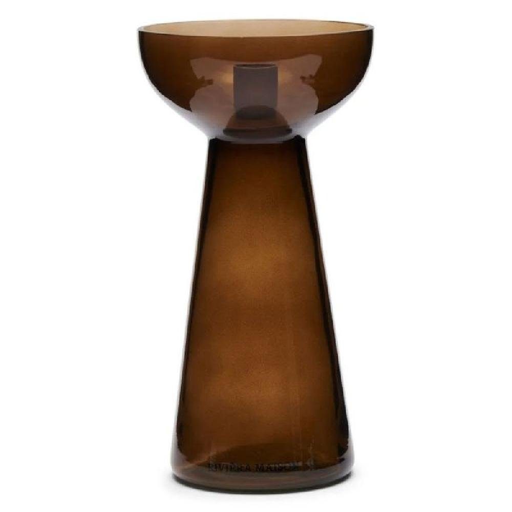 Rivièra Maison Kerzenhalter Kerzenständer Amber Stone Candle Holder Glas (24cm)