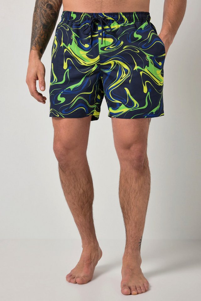 JP1880 Badehose Badeshorts Beachwear Alloverprint Elastikbund