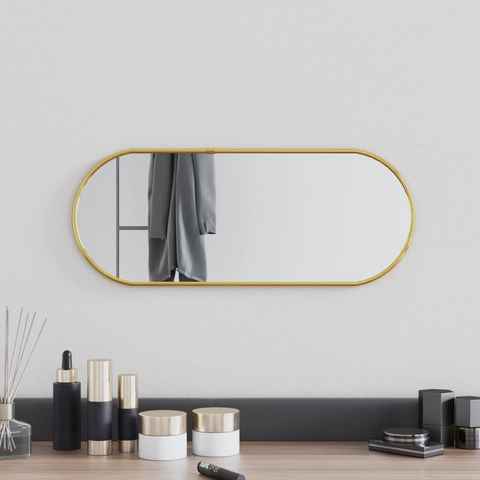 vidaXL Spiegel Wandspiegel Golden 50x20 cm Oval