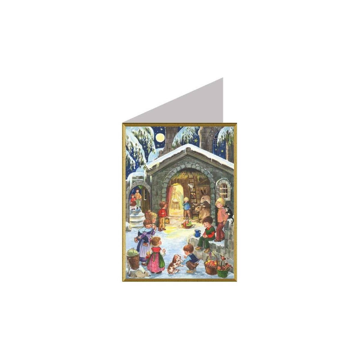 Richard Sellmer Verlag Grußkarte 99024 Geburt Weihnachtskarte - - Jesu