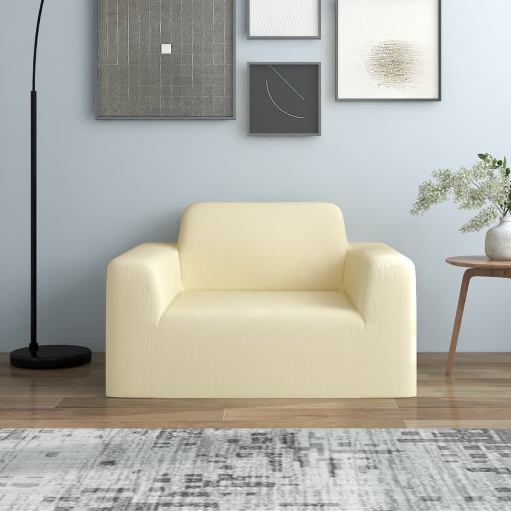 furnicato Sofahusse Dehnbare Creme für Sessel 90-140 cm Breite