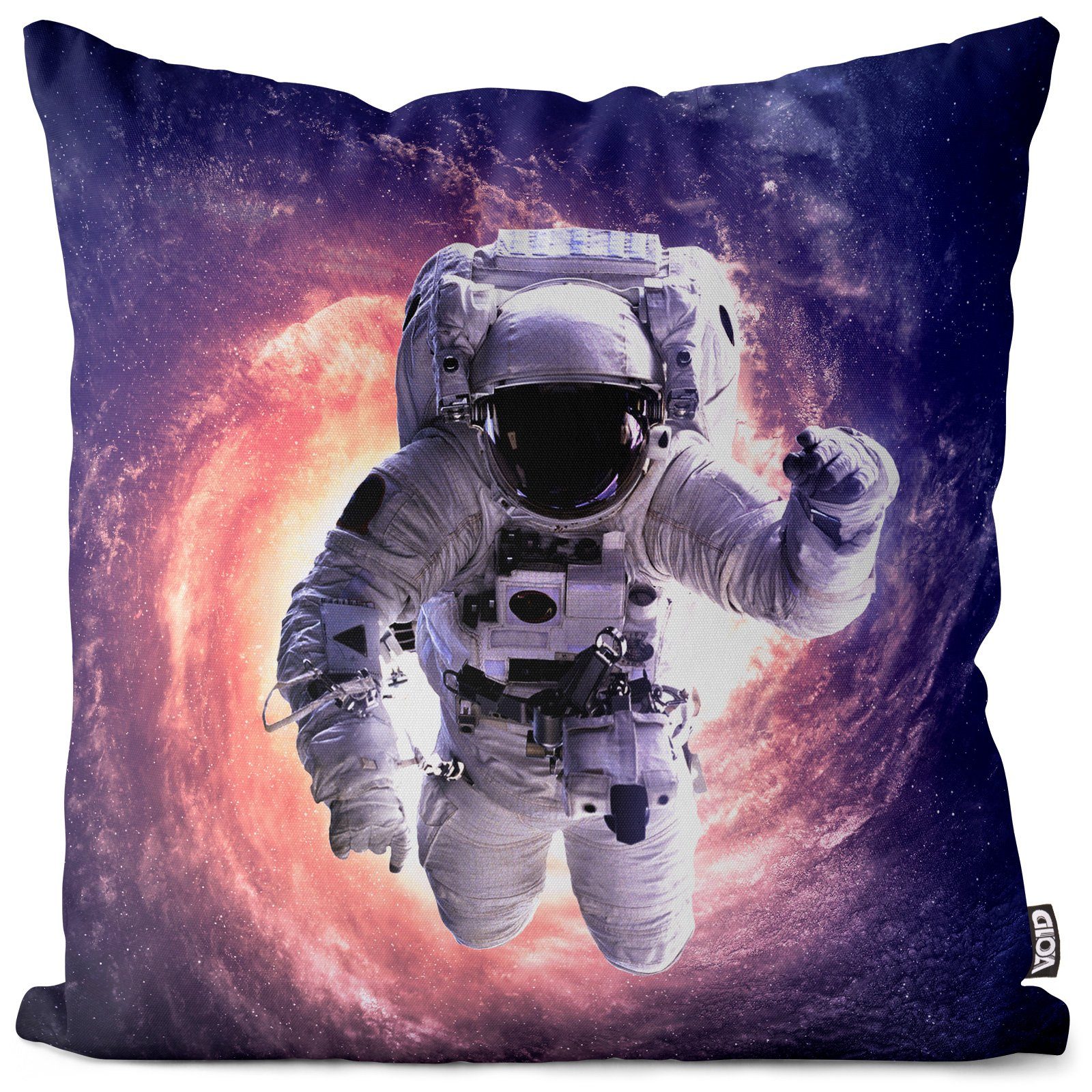 Kissenbezug, VOID (1 Stück), Sofa-Kissen Astronaut Universum Kissenbezug Weltall Raumschiff Astronaut Raumfahrer Mond St