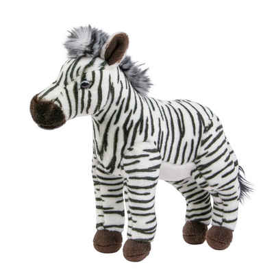 Uni-Toys Kuscheltier Zebra 31 cm stehend Plüschzebra Stofftier