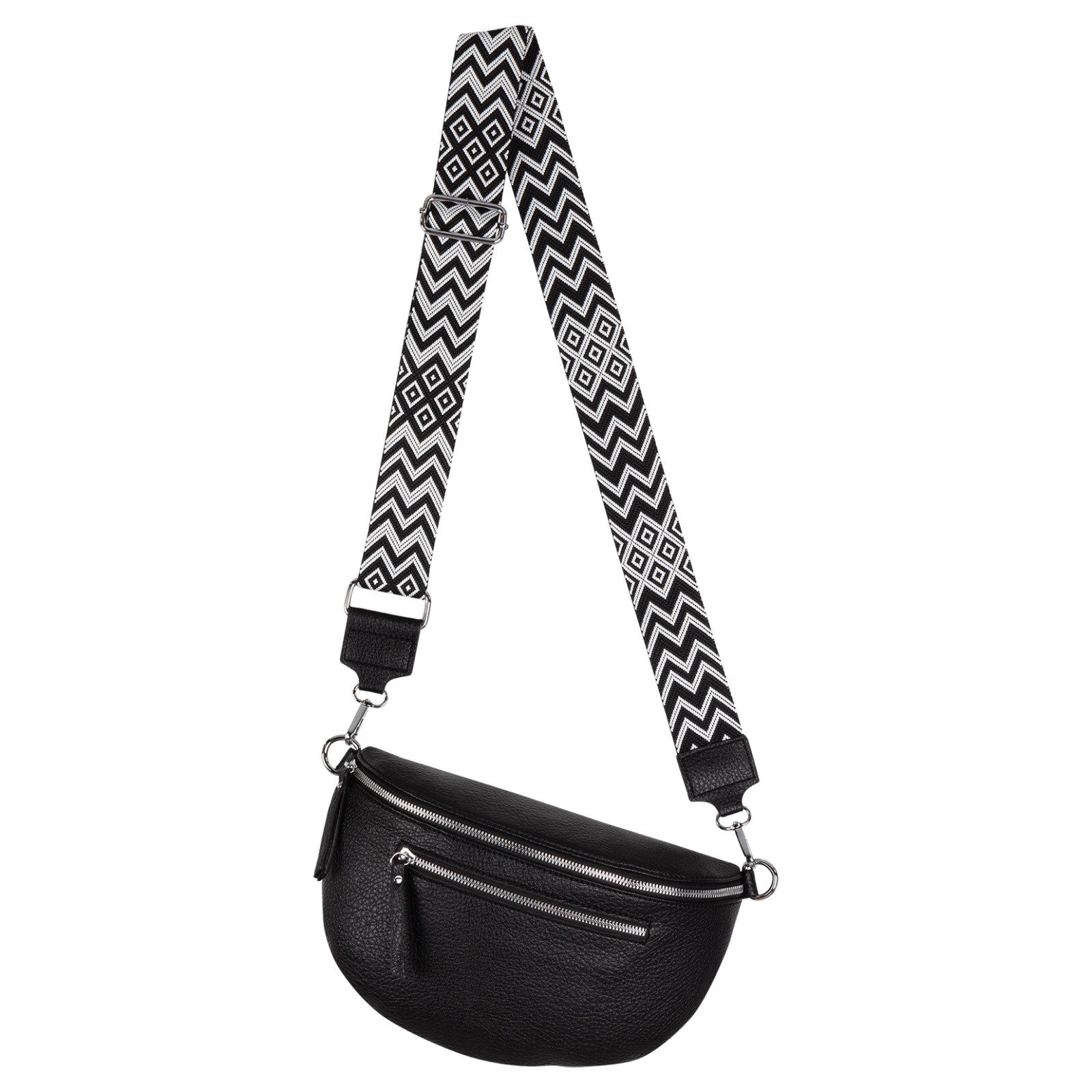 Gürteltasche Bauchtasche Umhängetasche Crossbody-Bag Kunstleder Italy-Design